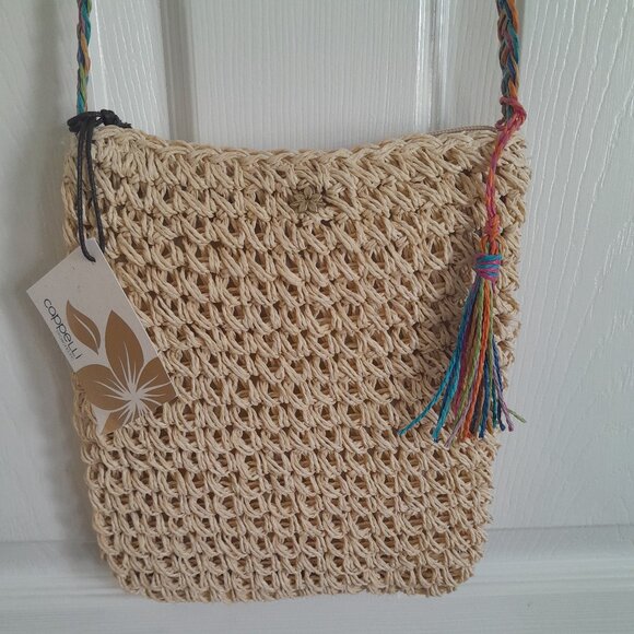 Straw World Inc Crossbody Mini Bag by Cappelli - Picture 1 of 5